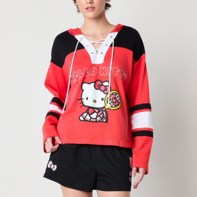 Womens Juniors Long Sleeve Hello Kitty Jersey