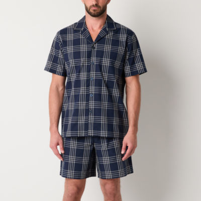Stafford Mens Short Sleeve 2-pc. Pajama Sets