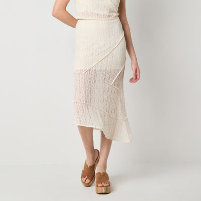 Arizona Womens Asymmetrical Skirt-Juniors