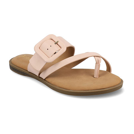 Journee Collection Womens Layra Slide Sandals, 8 Medium, Pink