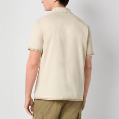 Frye and Co. Mens Short Sleeve Regular Fit Button-Down Shirt