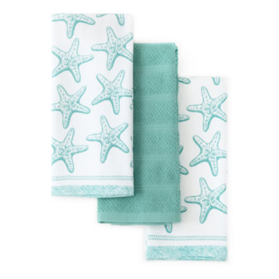 Homewear Coastal Starfish 3-pc. Kitchen Towel Set