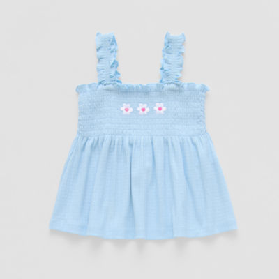 Okie Dokie Baby Girls Square Neck Tank Top