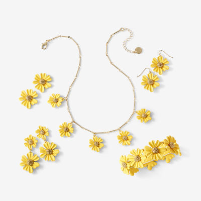 Liz Claiborne 28.1mm Flower Stud Earrings