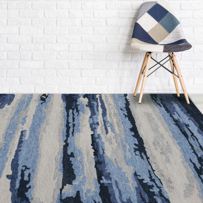 Amer Rugs Abriella Yuna Camouflage Hand Tufted Indoor Rectangular Accent Rug