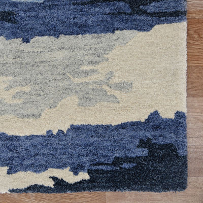 Amer Rugs Abriella Yuna Camouflage Hand Tufted Indoor Rectangular Accent Rug