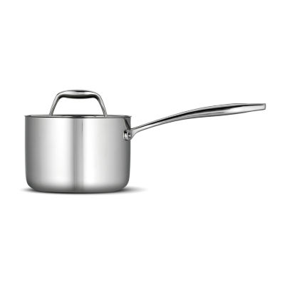 Tramontina Gourmet Tri-Ply Clad 18/10 Stainless Steel Induction-Ready Saucepan with Lid