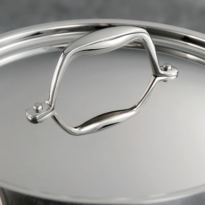 Tramontina Gourmet 8-qt. Tri-Ply Clad 18/10 Stainless Steel Induction-Ready Stock Pot with Lid