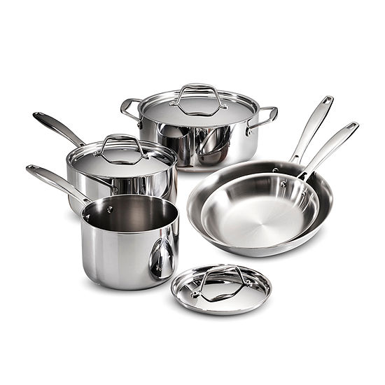 Tramontina Gourmet 8-pc. Tri-Ply Clad 18/10 Stainless Steel Induction-Ready Cookware Set