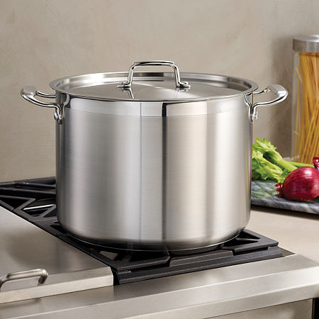 Tramontina Gourmet 16-qt. Tri-Ply Covered Stock Pot, One Size, Gray