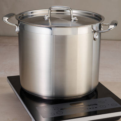 Tramontina® Gourmet 16-qt. Tri-Ply Covered Stock Pot