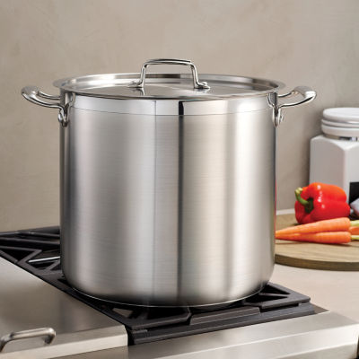 Tramontina® Gourmet Tri-Ply Covered Stockpot, Color: Silver