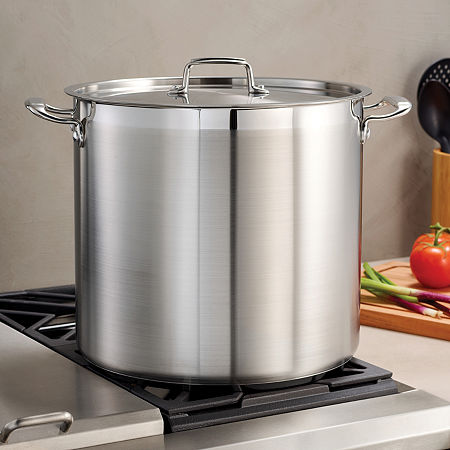 Tramontina Gourmet 24-qt. Tri-Ply Covered Stock Pot, One Size, Gray