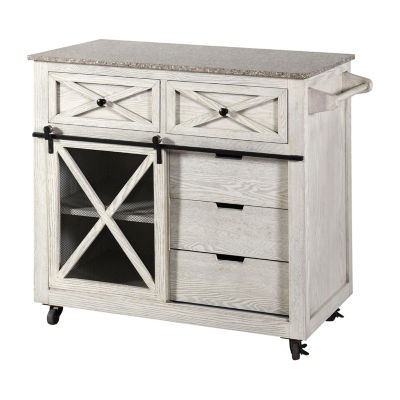Style Craft Home Collection Wood-Top Kitchen Island