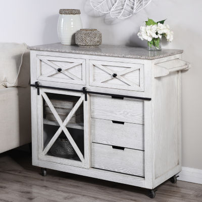 Style Craft Home Collection Wood-Top Kitchen Island