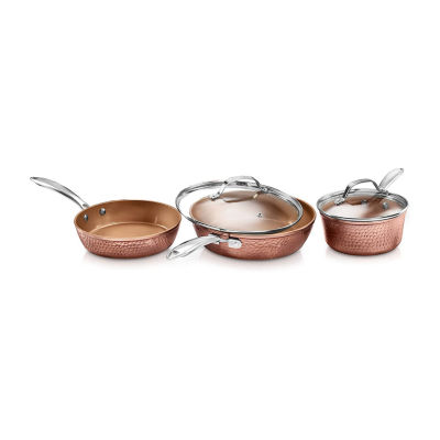 Gotham Steel Copper Cast Textured 10-pc Nonstick Cookware Set