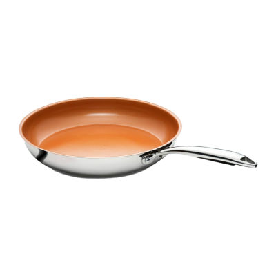 Gotham Steel Stainless Steel As Seen On TV Dishwasher Safe NonStick Frying Pan, Color Copper