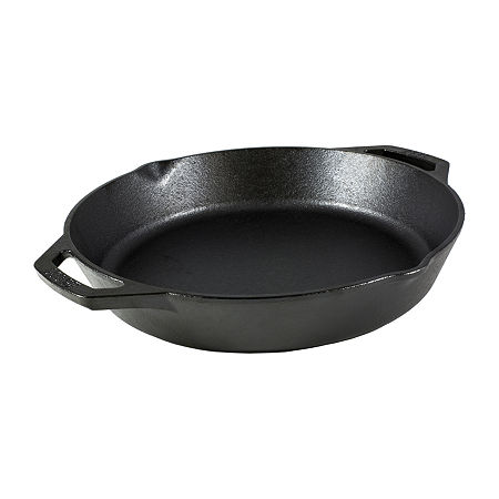 Lodge Cast Iron 12 Grill Pan With Dual Handle, One Size, Black