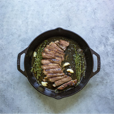 Lodge Cast Iron 12" Grill Pan with Dual Handle