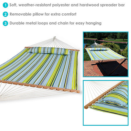 Sunnydaze Patio Collection Hammock, One Size, Blue