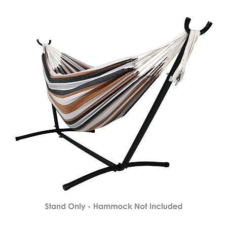 Sunnydaze Patio Collection Space Saving Hammock Stand, One Size, Black