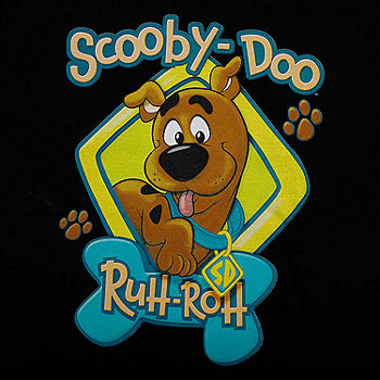 Big & Little Crew T-Shirt Boys Graphic Sleeve Neck Scooby Doo Short