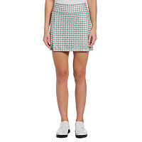 PGA TOUR Womens Mid Rise A-Line Skirt, Small, Green