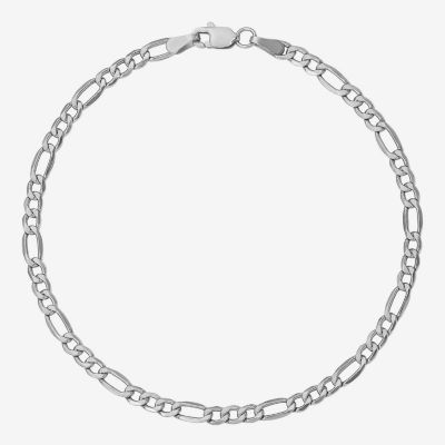 14K Gold 7 Inch Semisolid Figaro Chain Bracelet JCPenney