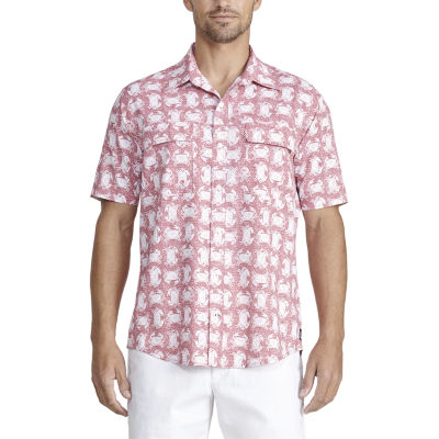 IZOD Saltwater Beach Mens Moisture Wicking Classic Fit Short Sleeve