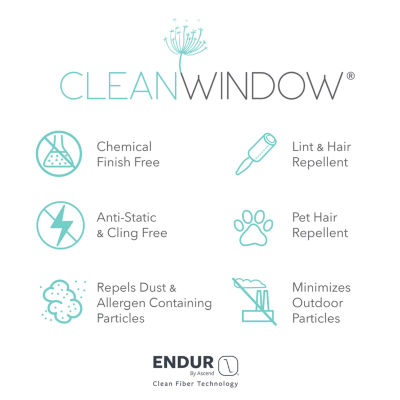 Clean Window Ceni Rod Pocket Light-Filtering Single Curtain Panel