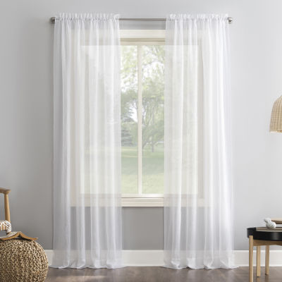 No 918 Erica Sheer Rod Pocket Single Curtain Panel - JCPenney