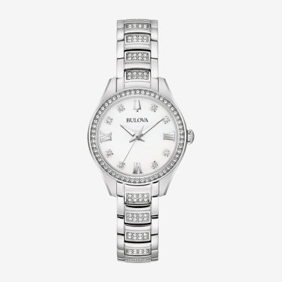 bulova ladies silver watches