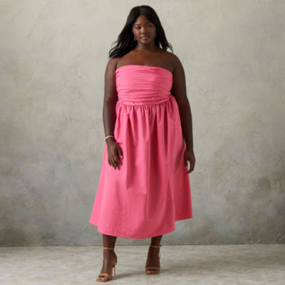 Prabal Gurung for JCPenney Plus Sleeveless Midi Fit + Flare Dress