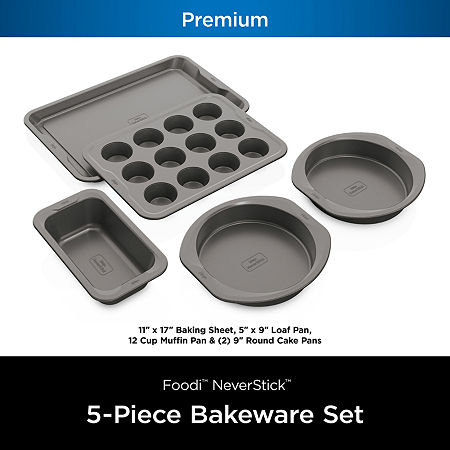 Ninja Foodi Neverstick 5-pc. Bakeware Set, One Size, Gray