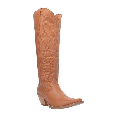 Dingo Womens Raisin Kane Stacked Heel Cowboy Boots