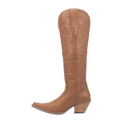 Dingo Womens Raisin Kane Stacked Heel Cowboy Boots