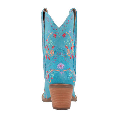 Dingo Womens Sugar Bugie Stacked Heel Cowboy Boots