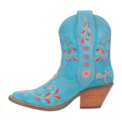 Dingo Womens Sugar Bugie Stacked Heel Cowboy Boots