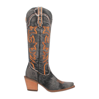 Dingo Womens Texas Tornado Stacked Heel Cowboy Boots