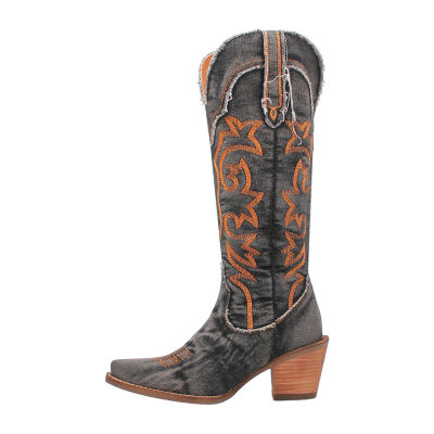 Dingo Womens Texas Tornado Stacked Heel Cowboy Boots