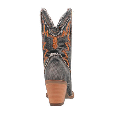 Dingo Womens Y'All Need Dolly Stacked Heel Cowboy Boots