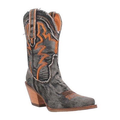 Dingo Womens Y'All Need Dolly Stacked Heel Cowboy Boots