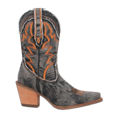 Dingo Womens Y'All Need Dolly Stacked Heel Cowboy Boots