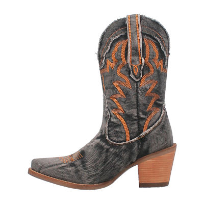 Dingo Womens Y'All Need Dolly Stacked Heel Cowboy Boots