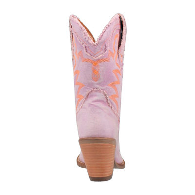 Dingo Womens Y'All Need Dolly Stacked Heel Cowboy Boots