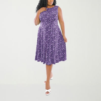 Purple Flare Dress