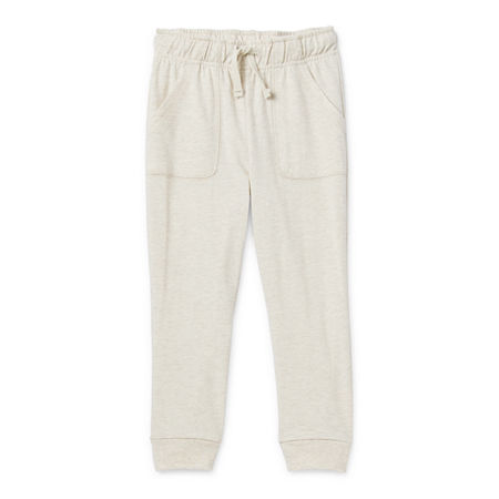 Okie Dokie Toddler & Little Boys Jersey Tapered Jogger Pant, 3t, Beige