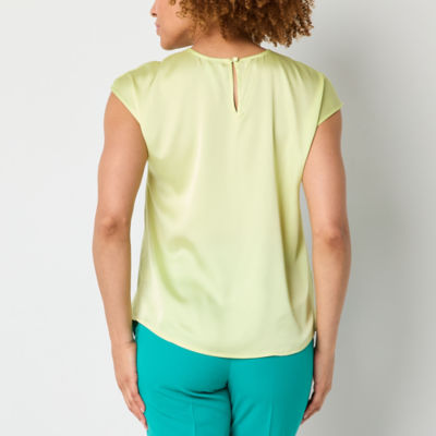 Worthington Womens Crew Neck Short Sleeve T-Shirt