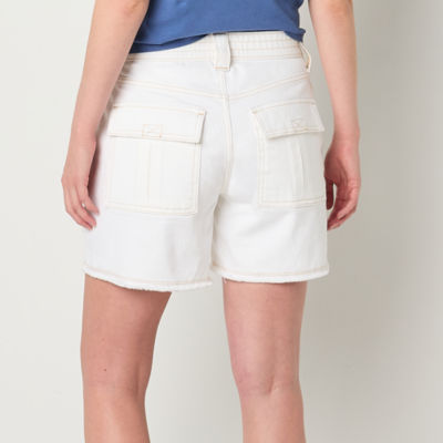 a.n.a Womens High Rise Denim Short