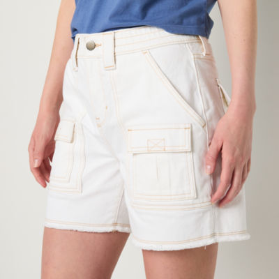 a.n.a Womens High Rise Denim Short